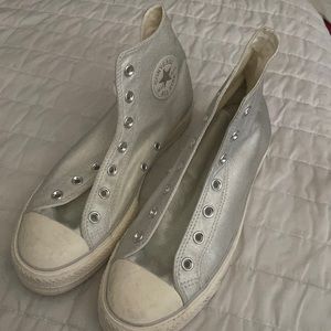 Silver Women’s Converse Platform